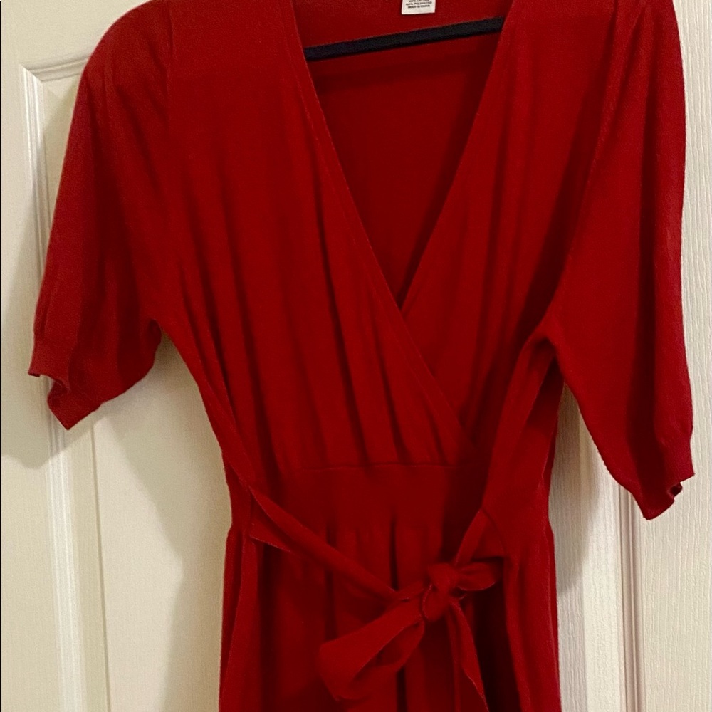 Liz Claiborne red sweater dress